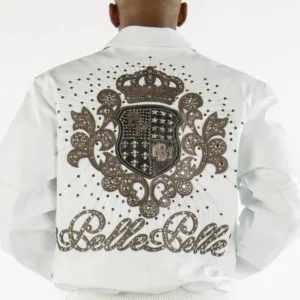 Pelle Pelle Crest Leather White Jacket