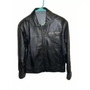 Pelle Pelle Embroidered Marc Buchanan Leather Jacket