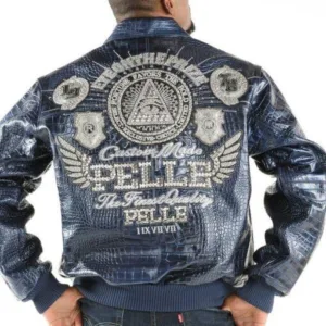 Pelle Pelle Eye On The Prize Blue Jacket