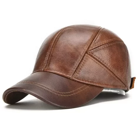 Pelle Pelle Fashion Brown Leather Hat