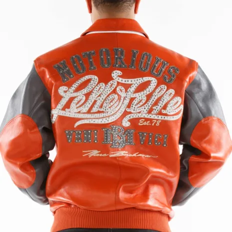 orange pelle pelle jacket