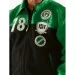 Pelle Pelle Green Black Varsity Jacket