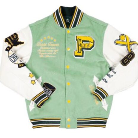 Pelle Pelle Green Varsity Jacket