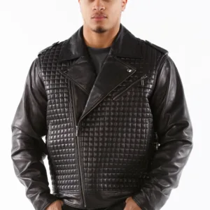 Pelle Pelle Houndstooth Biker Jacket