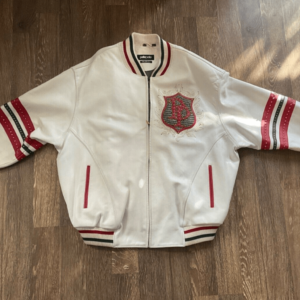 Pelle Pelle Industria White Varsity Jacket
