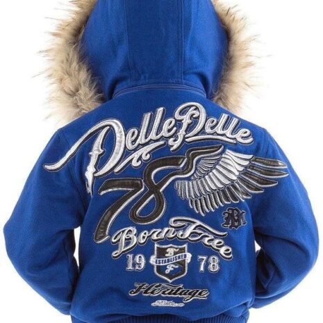 Pelle Pelle Kids 78 Born Free Blue Jacket