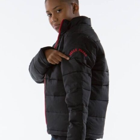 Pelle Pelle Kids Black Puffer Polyester Jacket