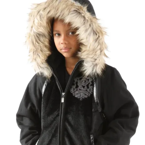 Pelle-Pelle-Kids-Fur-Hooded-Black-Jacket.webp