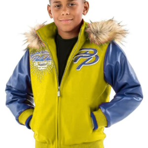 Pelle Pelle Kids Limited Edition Blue & Yellow Jacket