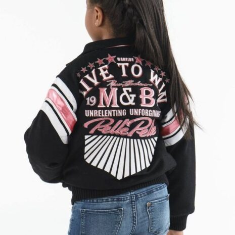 Pelle Pelle Kids Live to Win Black M&B Jacket