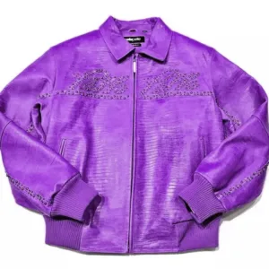 Pelle Pelle Mens Marc Buchanan Dark Purple Signature Jacket