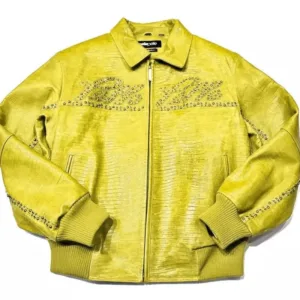 Pelle Pelle Mens Marc Buchanan Yellow Signature Jacket