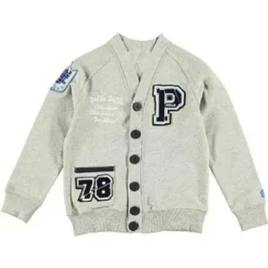 Pelle Pelle Kids Varsity Gray Jacket