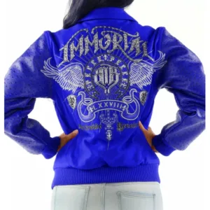 Pelle Pelle Ladies Blue Immortal Worldwide Revolution Jacket