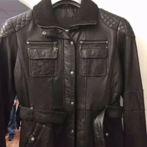 Pelle Pelle Ladies Casual Fashion Leather Black Jacket