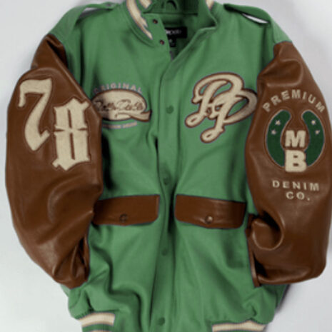 Pelle Pelle Limited Edition Light Green Varsity Jacket