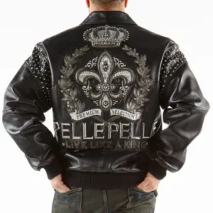 Pelle Pelle Live Like A King Black Leather Jacket