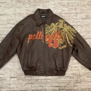 Pelle Pelle Marc Buchanan 1978 Brown Leather Jacket