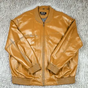 Pelle Pelle Marc Buchanan Custom Mustard Leather Jacket