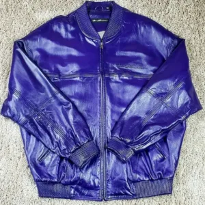 Pelle Pelle Marc Buchanan Custom Royal Blue Leather Jacket