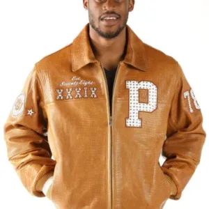 Pelle Pelle Men’s 1978 MB Brown Leather Jacket