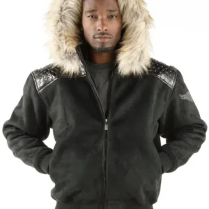 Pelle Pelle Mens Airborne Black Hoodie