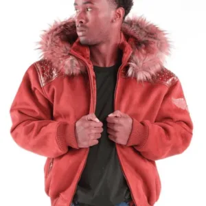 Pelle Pelle Mens Airborne Brown Hooded Jacket
