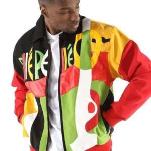 Pelle Pelle Mens Biker Bomber Leather Jacket