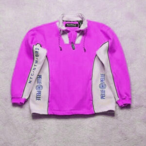 Pelle Pelle Mens Biker Pullover Dark Pink Jacket