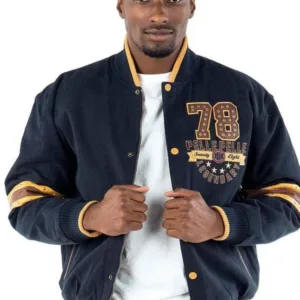 Pelle Pelle Mens Blue Legendary 78 Bomber Jacket
