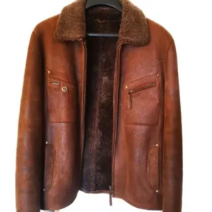 Pelle Pelle Men’s Brown Pea Coat