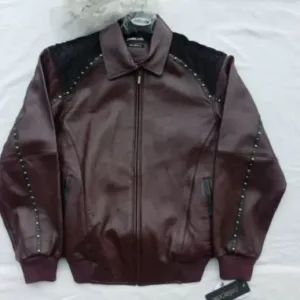 Pelle Pelle Mens Dark Winged Leather Jacket