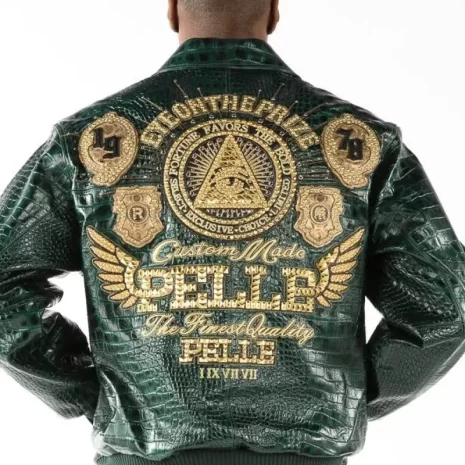 Pelle Pelle Men's Eye On The Prize Green Jacket