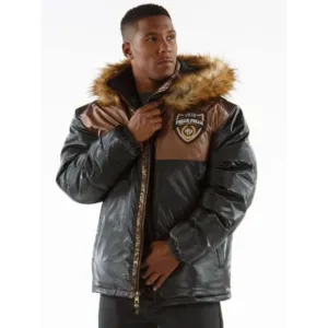 Pelle Pelle Gray Puffer Hooded Coat