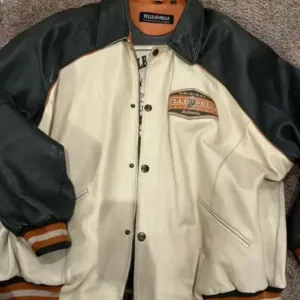 Pelle Pelle Mens Gray & Cream Jacket