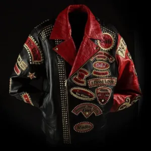 Pelle Pelle Black Red Leather Jacket