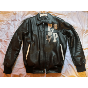 Pelle Pelle Mens Marc Buchanan Black Fighting Leather Jacket
