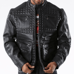 Pelle Pelle Mosaic Black Burnish Jacket