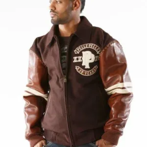Pelle Pelle Mens Panther Wool Brown Jacket