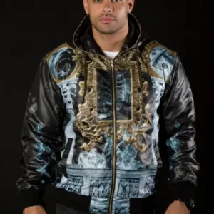 Pelle Pelle Mens Signature Bomber Black Zipper Jacket