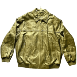Pelle Pelle Mens Vintage 90s Marc Buchanan Alligator Leather Jacket