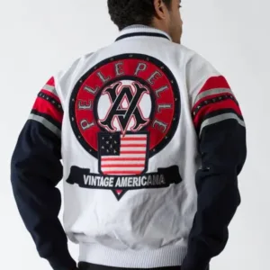 Pelle Pelle Mens Vintage Americana White Jacket