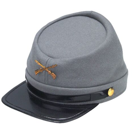 Pelle Pelle Military Civil War Confederate Gray Hat