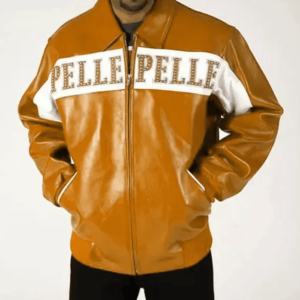 Pelle Pelle Mustard White World’s Best 1978 Studded Jacket
