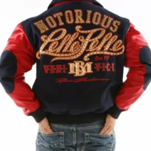 Pelle Pelle Notorious Navy Red Varsity Jacket