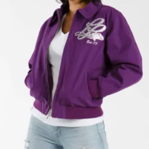 Pelle Pelle Notorious Purple Wool Jacket