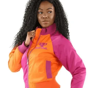 Pelle Pelle Orange and Pink Jacket