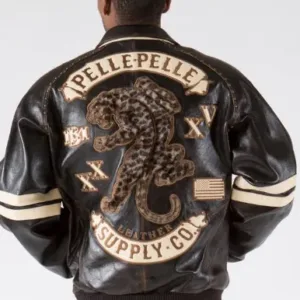 Pelle Pelle Panther Brown Sienna Mens Leather Jacket