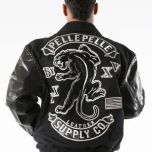 Pelle Pelle Panther Wool Black Jacket
