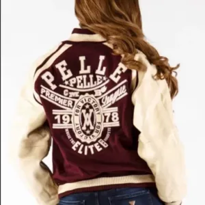 Pelle Pelle Premier League Maroon Wool Jacket